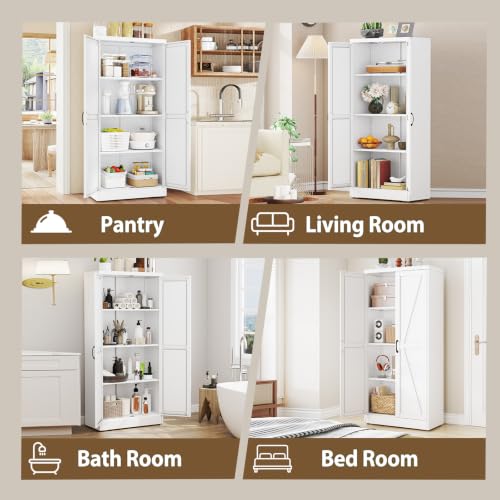 White Metal Storage Cabinet
