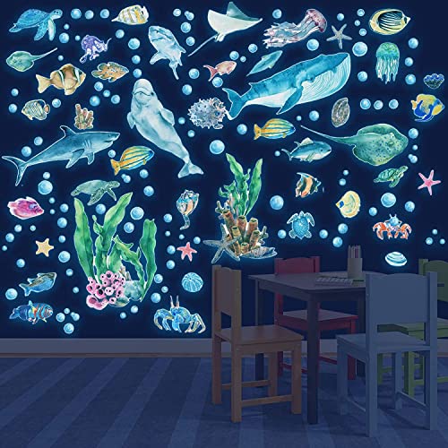Glow in The Dark Wall Decals (68 Count)