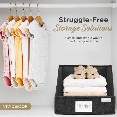Open Front Trapezoid Closet Bins (3 Count)