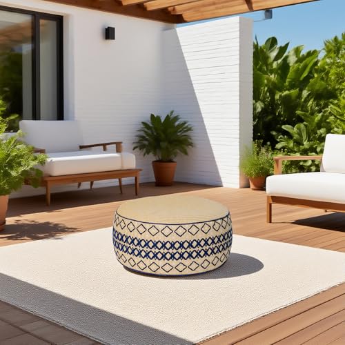 Outdoor Inflatable Ottoman with Air Pump