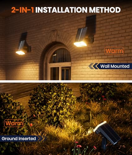 Solar Spot Lights Outdoor (4 Count)