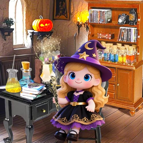 54 Pcs 1 12 Scale Mini Magic House Kit Halloween Miniatures (54 Count)