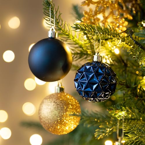 50ct Christmas Tree Decorations Ball Ornaments 2.36 Inches (50 Count)
