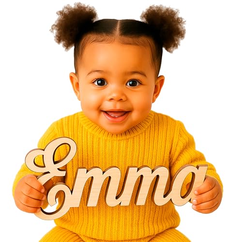 Wooden Name Signs for Nursery Custom Baby Name Sign for Wall Name Signs Personalized Custom Name Sign for Nursery Name Wall Decor Personalized Name signs for Kids Room