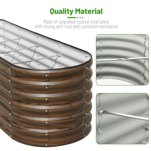 2 Pack Galvanized Steel Raised Garden Bed Kit (2 Count)