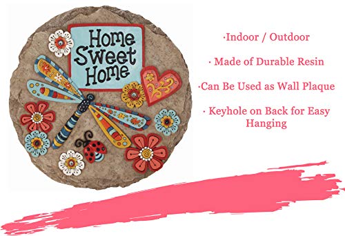 Garden Décor Home Sweet Dragonfly Stepping Stone