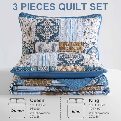Boho Quilt Set Queen Size