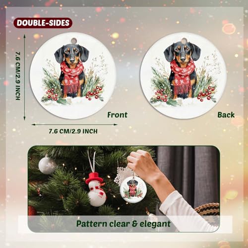 Dachshund Dog Christmas Ornaments
