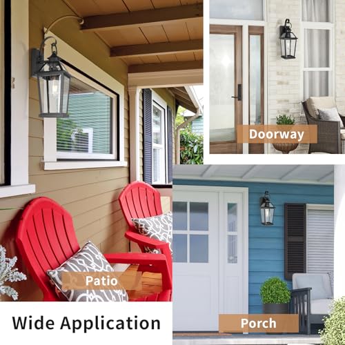 17" Dusk to Dawn Outdoor Light Fixture Wall Mount