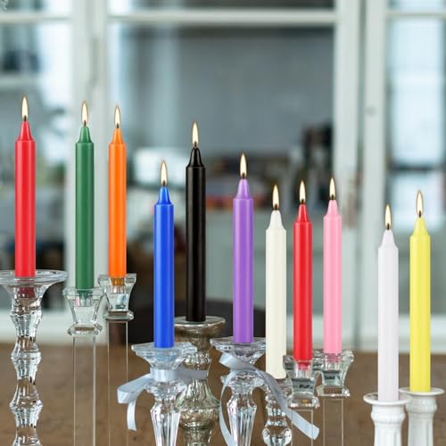 40 Pack Assorted Color Spell Chime Candles (12 Count)