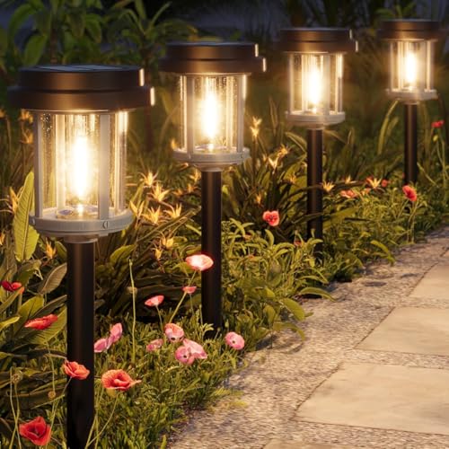6 Pack Solar Pathway Lights Outdoor (6 Count)