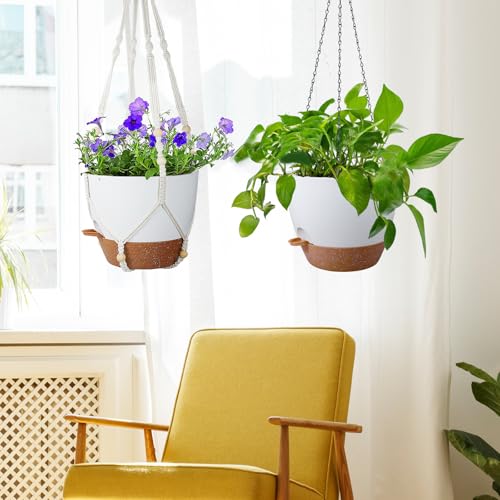 10 inch Self Watering Hanging Planters (2 Count)