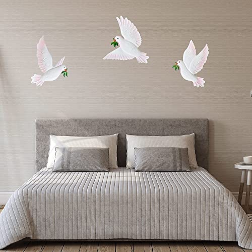 Dove of Peace Wall Art Décor (3 Count)