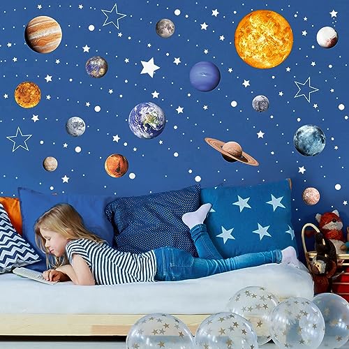 Solar System Wall Decals Glow in The Dark Stars 780 PCS