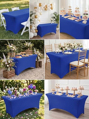 Spandex Table Cloth 2 Pack [6FT (2 Count)