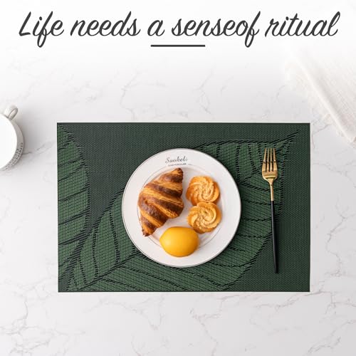 Placemats Set of 4 Washable Indoor (4 Count)