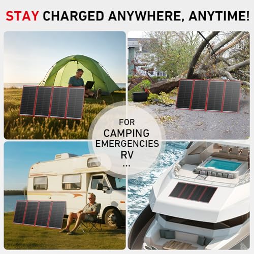300W Foldable Solar Panel Kit with PWM Controller and USB Ports