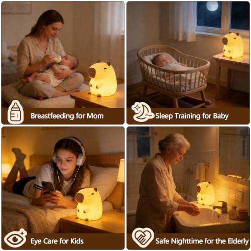Capybara Night Light for Kids