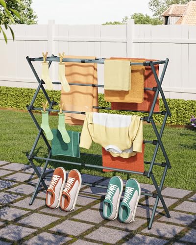 3 Tier Foldable Clothes Drying Rack