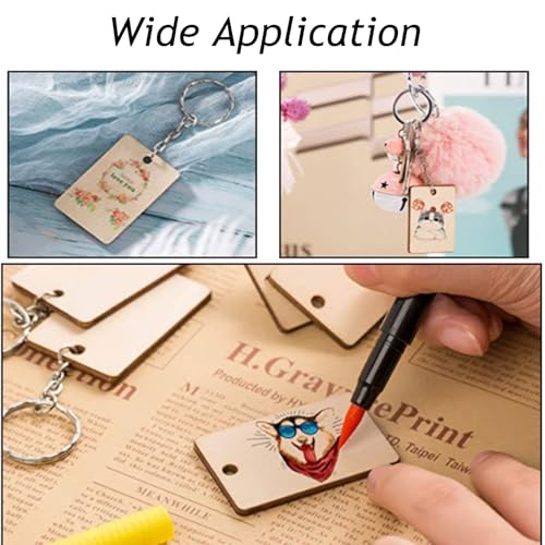 100Pcs Blank Rectangle