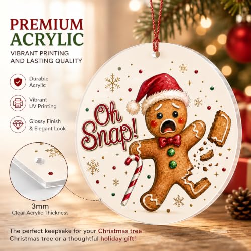 Funny Gingerbread Man Ornament