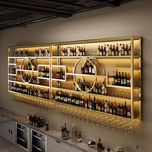 55.1in Large Wall Mounted Wine Rack