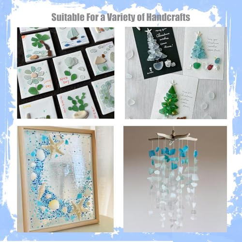 Christmas Tree DIY Kit Sea Glass Pieces for DIY Crafts Christmas Craft DIY Christmas Tree Lights Lamp Christmas Ornament Crafts
