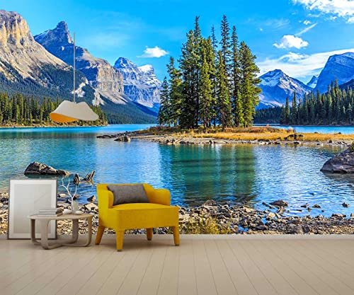 Mountain with Lake Photo Wallpaper Landscape (110.1 Sq Ft)