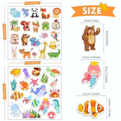 Window Clings Stickers for Kids Window Gel Clings Decals Thick Gel Clings Toddlers and Adults Classroom Home Nursery Airplane Birthday Party Supplies