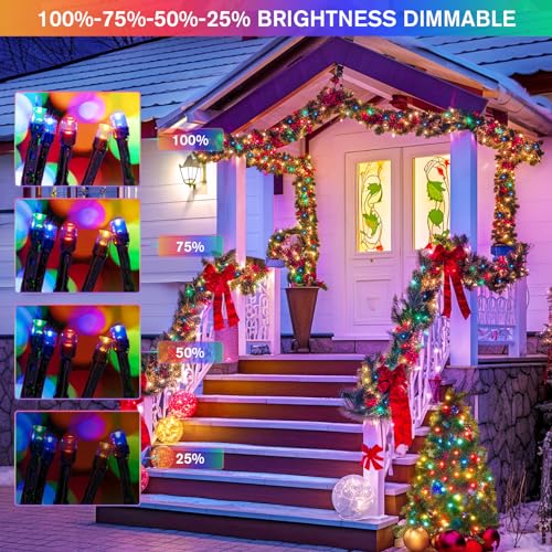 2 Pack Solar String Lights Outdoor Waterproof (66 Foot)