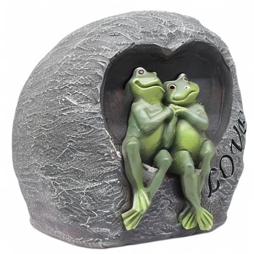 Couple Frog Garden Statue