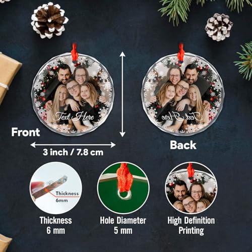 Personalized Photo Crystal Decorative Hanging Ornaments
