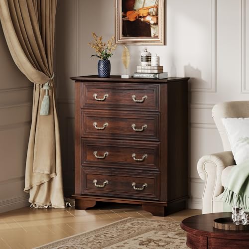 Farmhouse 4 Drawer Dresser for Bedroom