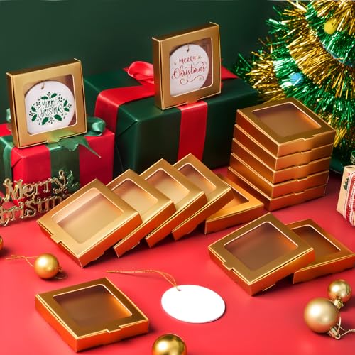 25 Pcs Christmas Sublimation Ornament Blanks Box (25 Count)