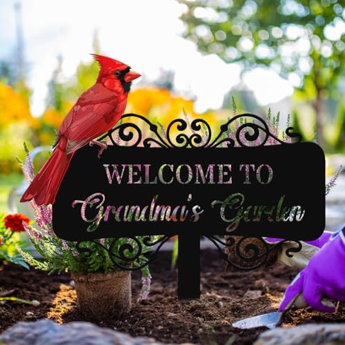 Personalized 12in Metal Garden Signs
