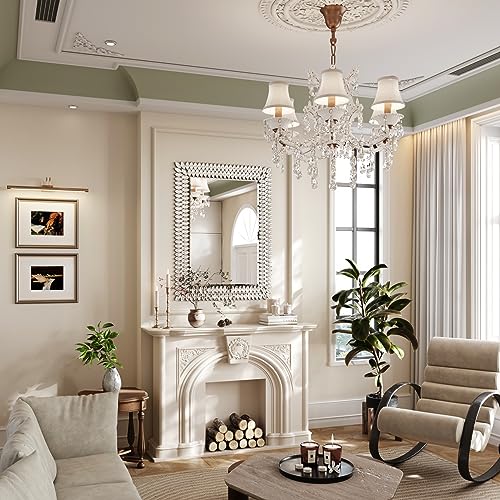 30"x40" Jeweled Luxury Rectangle Decorative Wall Mirror