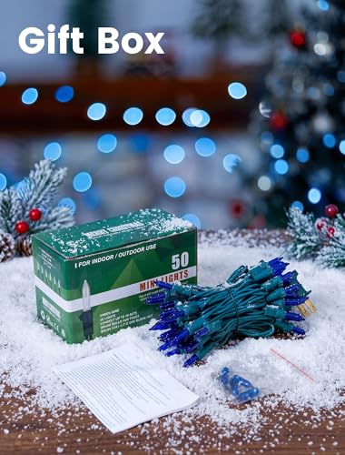 Blue Christmas Lights (13 Foot)