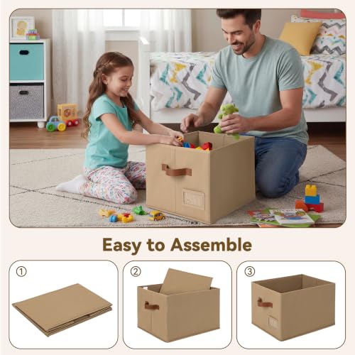 Closet Shelf Baskets with Label (3 Count)