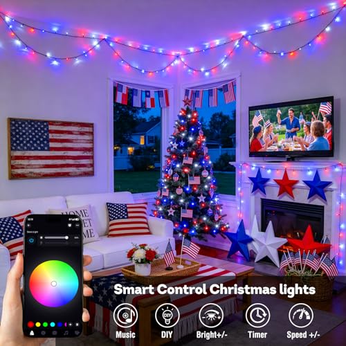 Color Changing String Lights for Halloween (66 Foot)