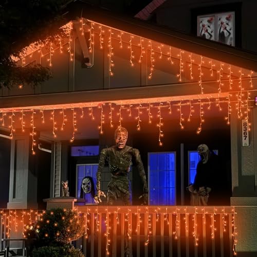 Orange Lights for Halloween (33 Foot)
