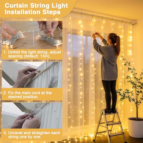 900 LED Curtain Lights (29.5 Foot)