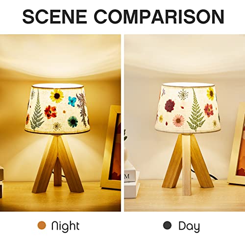 Pressed Flower Vintage Table Lamp