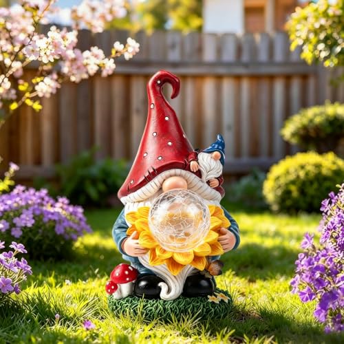 Solar Gnomes Garden Decor Outdoor Statues