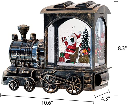Lighted Christmas Snow Globe Lantern