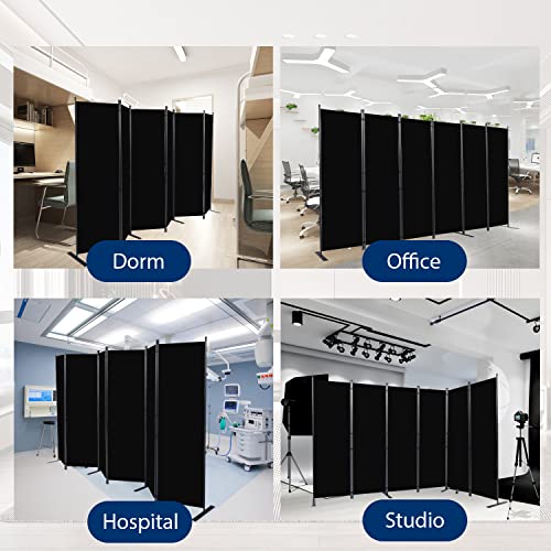 6 Panel Wide Room Divider Wall Screen for Room Separation