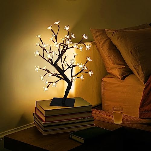 17.5 Inch Lighted Cherry Blossom Tree