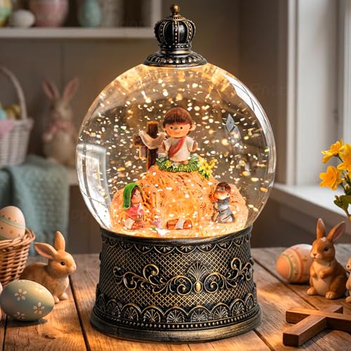 Nativity Snow Globe Empty Tomb Nativity Scene Christmas Decor 105mm