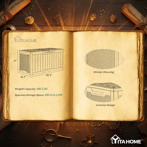 100 Gallon Outdoor Storage Box w