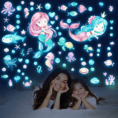 Luminous Mermaid Wall Stickers Decals