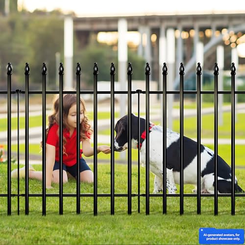 36"H x 28"W Metal Garden Fence (36 Sq Ft)